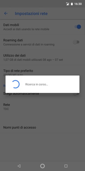 Attendi il completamento della ricerca