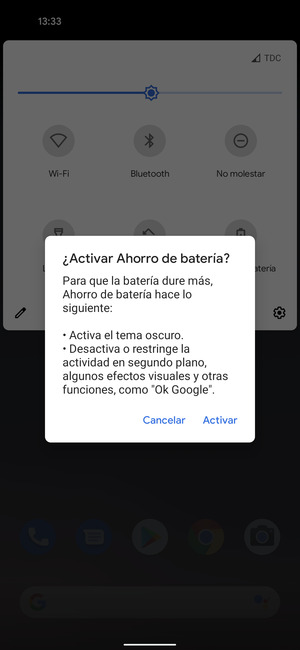 Seleccione Activar