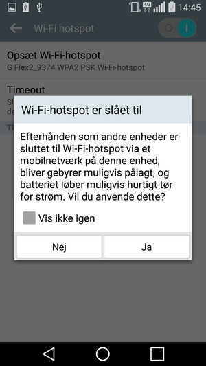 Vælg Ja