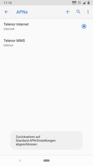 Wählen Sie Neuer APN