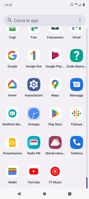 Scorri e seleziona Impostazioni