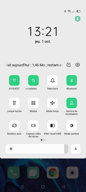 Désactiver le Wi-Fi et le Bluetooth