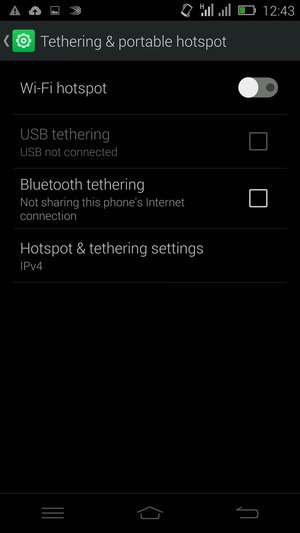 Select Wi-Fi hotspot