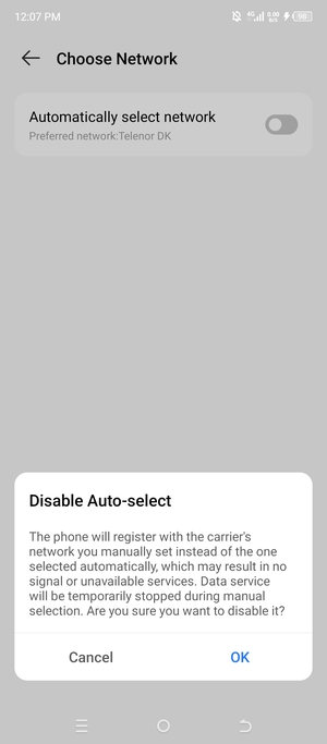 Select OK