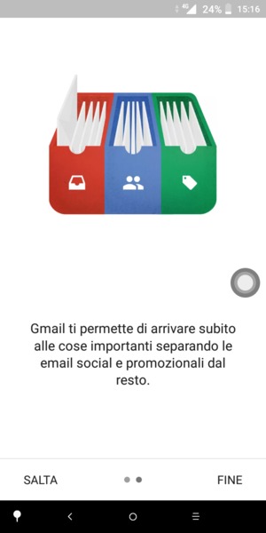 Seleziona FINE