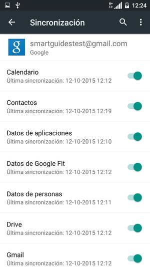 Asegúrese de haber seleccionado Contactos