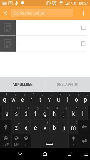 Selecteer de Menu-knop