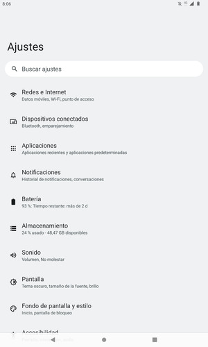 Seleccione Redes e Internet