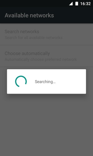 Wait for the search to finish