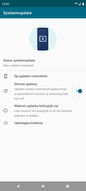 Selecteer Op updates controleren