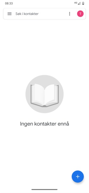 Velg menyknappen