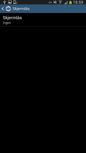 Velg Skjermlås