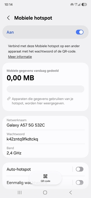 Uw telefoon is nu geïnstalleerd voor gebruik als modem