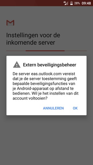 Selecteer OK