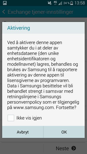 Velg OK