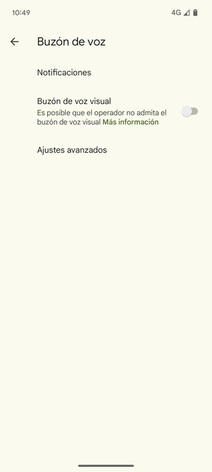 Seleccione Ajustes avanzados