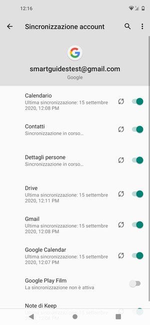 Le tue informazioni verranno sincronizzate