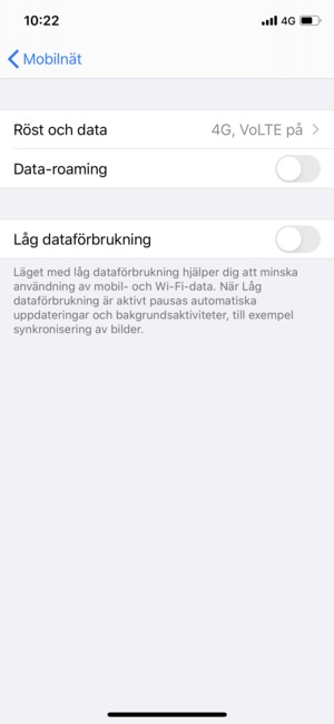 Välj Röst och data