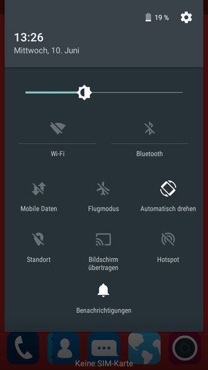 Stellen Sie die Helligkeit auf das erforderliche Niveau