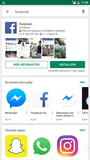 Välj appen