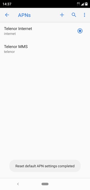 Select New APN