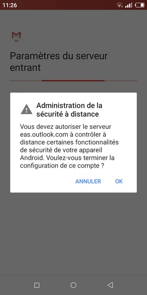 Sélectionnez OK