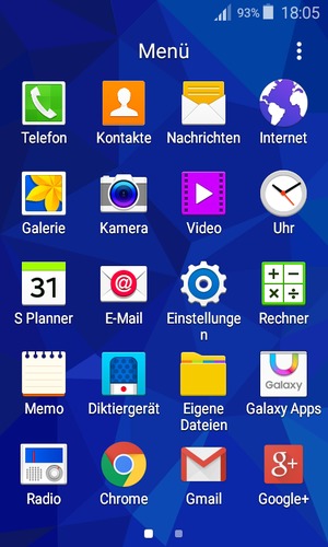 Wählen Sie Einstellungen