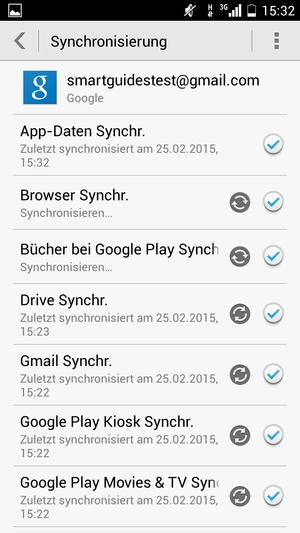 Ihre Daten werden synchronisiert