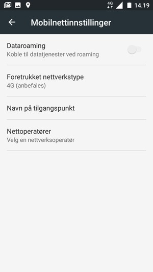 Velg Navn på tilgangspunkt