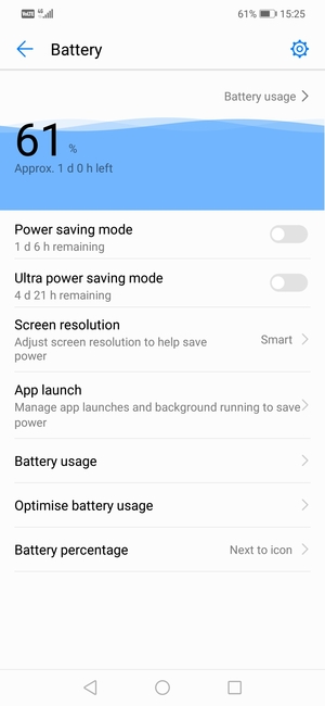 Turn on Power saving mode