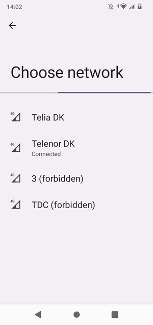 Wait for the search to finish
