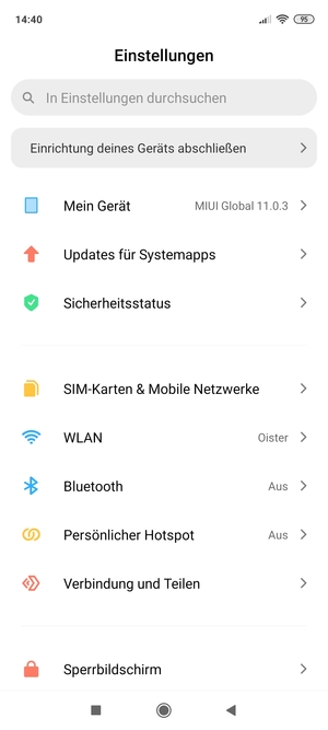 Wählen Sie Mein Gerät