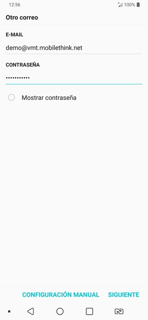 Introduzca su Dirección de correo electrónico y Contraseña. Seleccione SIGUIENTE