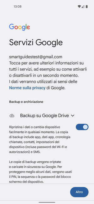 Seleziona Altro