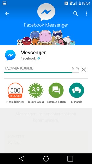 Vänta på att installationsprocessen avslutas