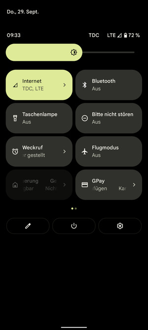 Streifen Sie nach links