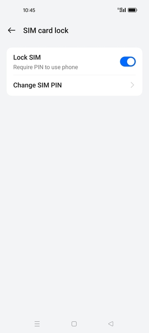 Select Change SIM PIN