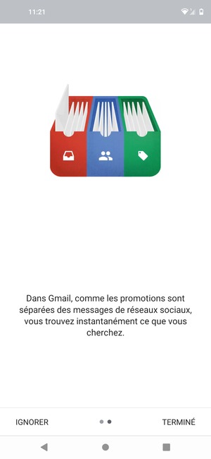 Sélectionnez TERMINÉ