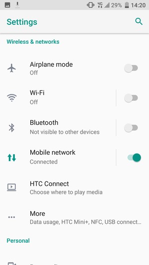 Select Mobile network