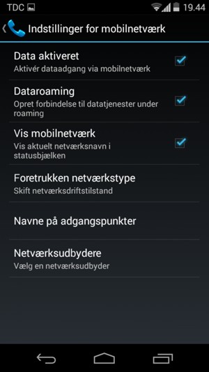 Vælg Navne på adgangspunkter