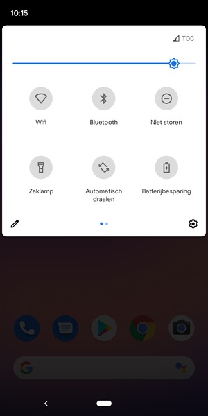 Pas helderheid aan op het vereiste niveau