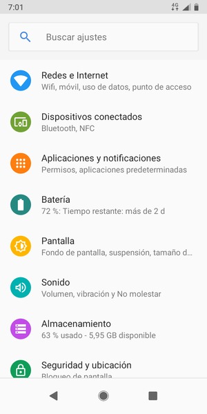 Seleccione Redes e Internet