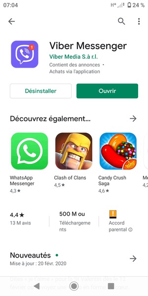 Sélectionnez Ouvrir