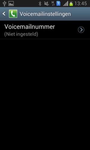 Selecteer Voicemailnummer