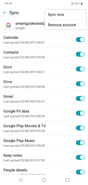 Select Sync now