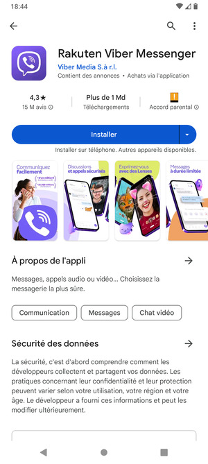 Sélectionnez Installer