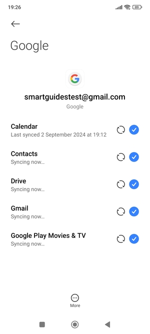 Your contacts from Google will now be synced to your smartphone