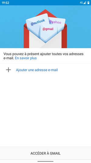 Sélectionnez Ajouter une adresse e-mail