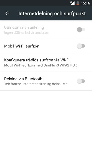 Välj Konfigurera trådlös surfzon via Wi-Fi