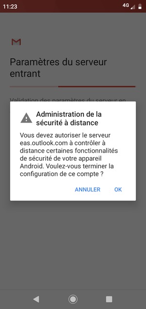 Sélectionnez OK